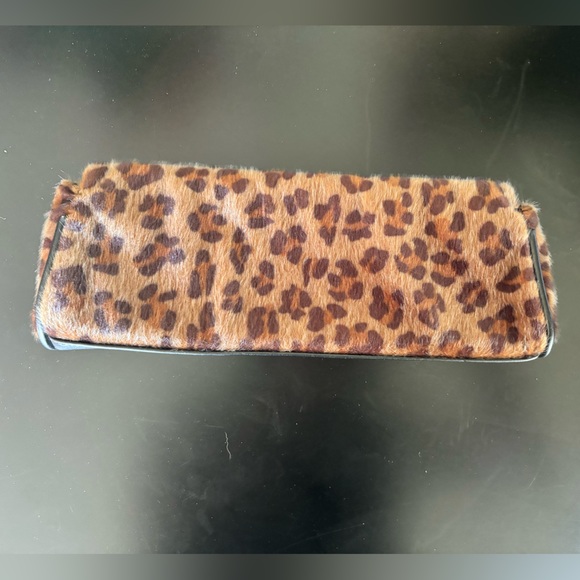 Sourpuss Faux Fur Leopard Clutch (no strap) with Snap Closure - Picture 5 of 7